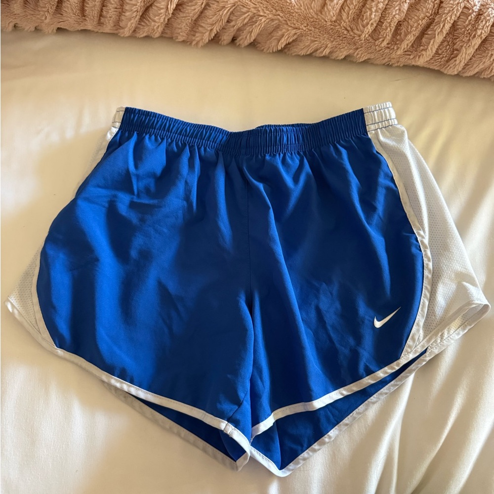 Girls Blue Nike Running Shorts